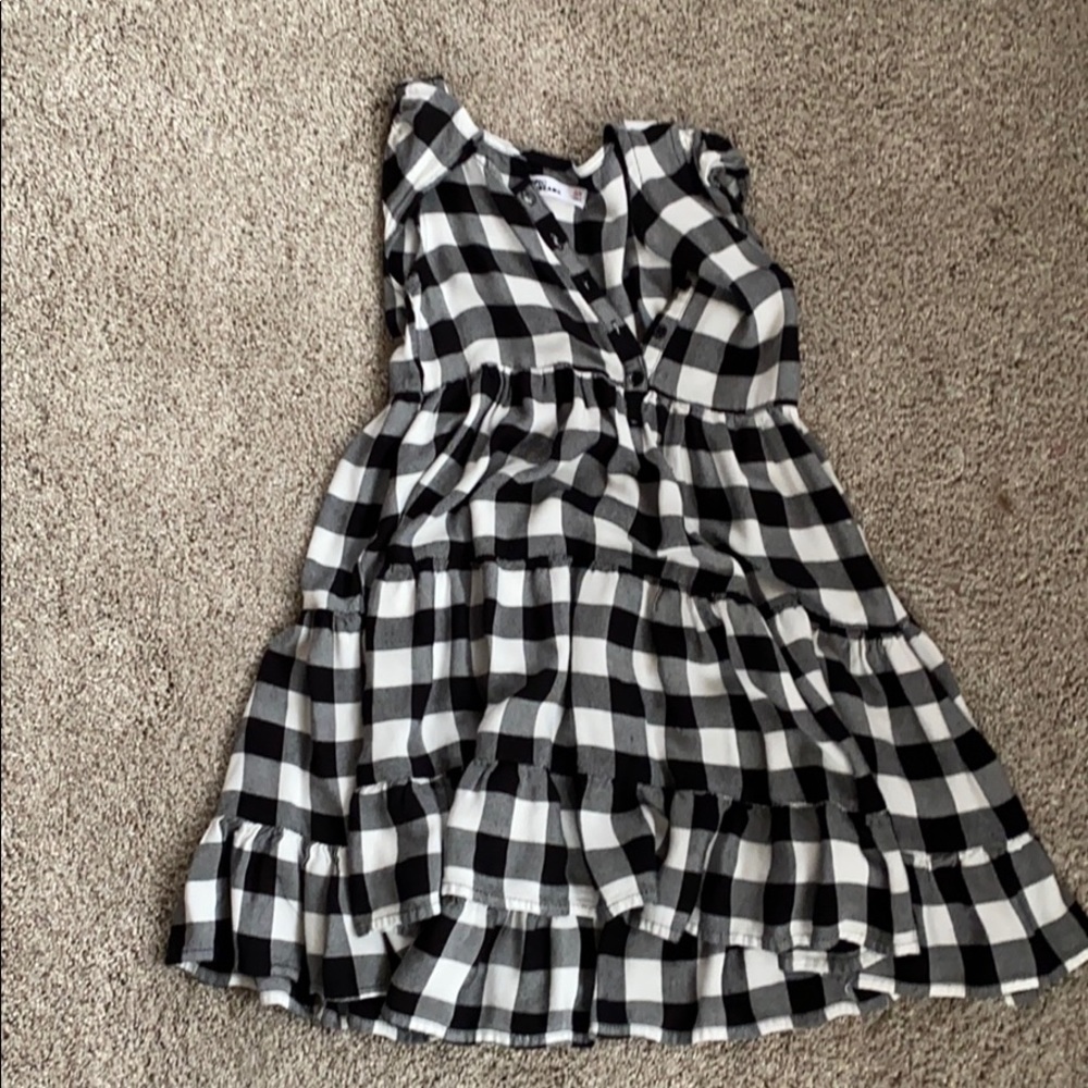 Black and white plaid dress